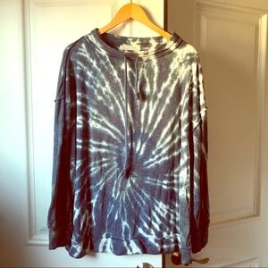WE THE FREE OVERSIZED TERRY TIE DYE PULLOVER | SM